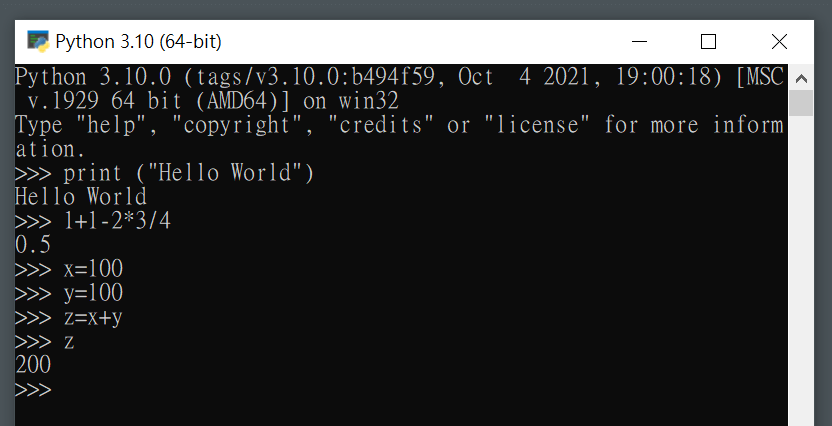 Python下載安裝開箱初體驗：Hello World與加減乘除計算機 13