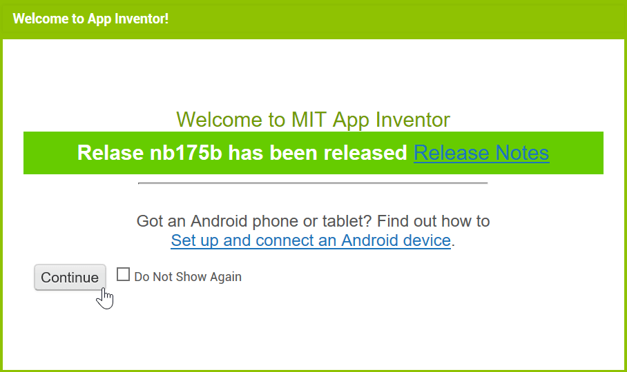 App Inventor 2平台登入：準備圖形化全線上開發Android App 7