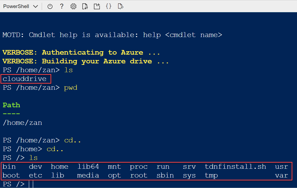 Azure Linux虛擬主機：CloudShell連線登入，執行命令編輯文件 5