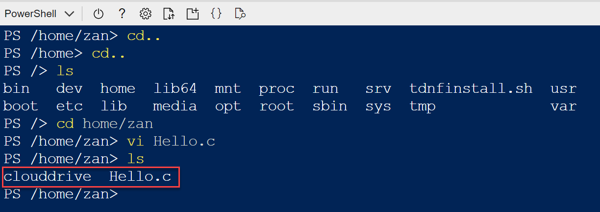 Azure Linux虛擬主機：CloudShell連線登入，執行命令編輯文件 10