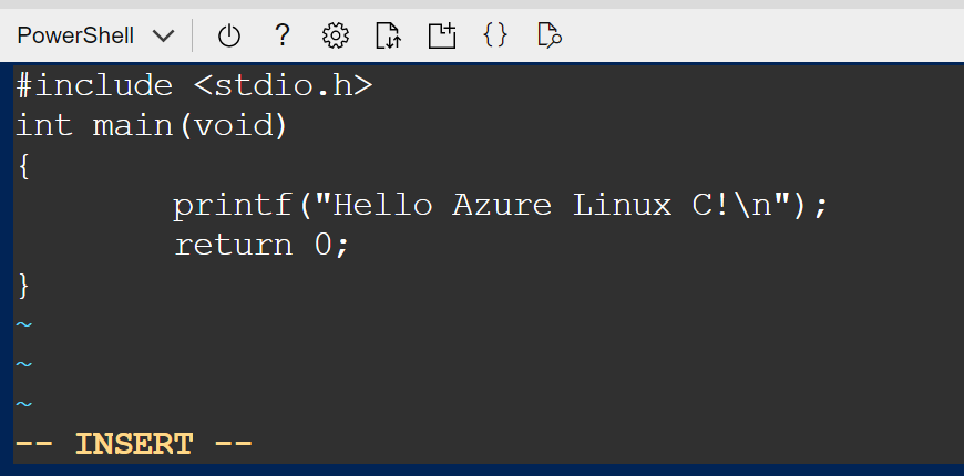 C語言教學：Azure Linux虛擬機器，Cloud Shell第一行Hello World 6