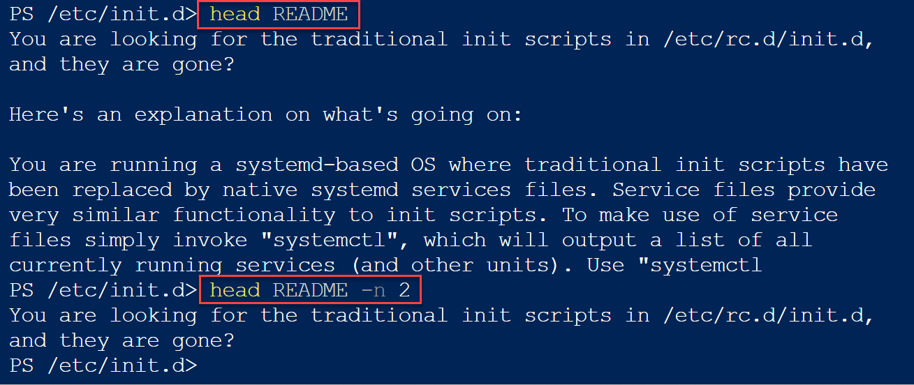 Linux教學：檢視文件基本命令，cat、head、tail、Less 8