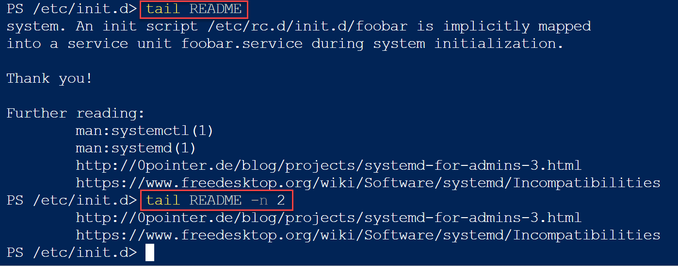 Linux教學：檢視文件基本命令，cat、head、tail、Less 10
