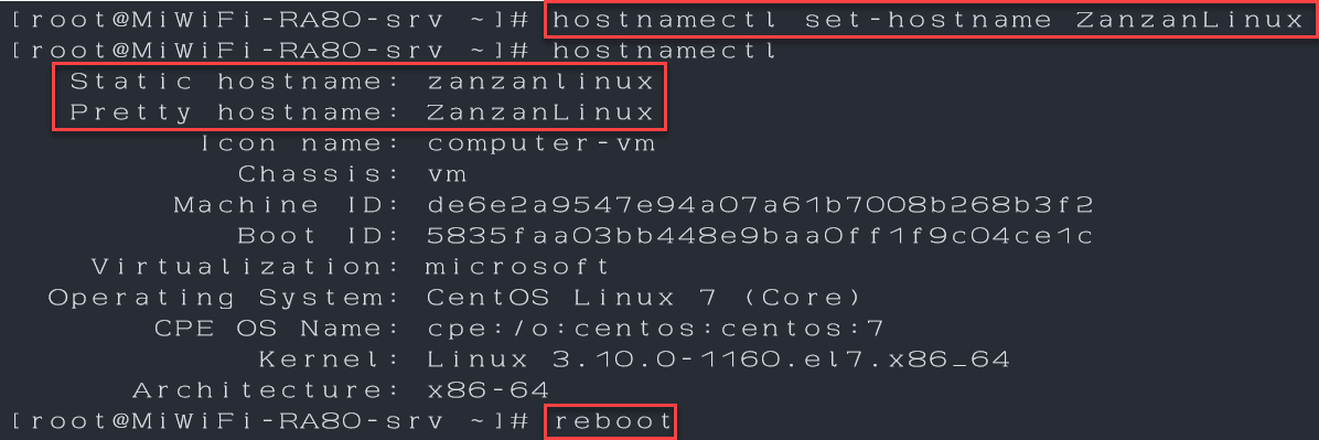 Linux教學：hostnamectl更改電腦名稱，ip addr瞭解網卡設置 3