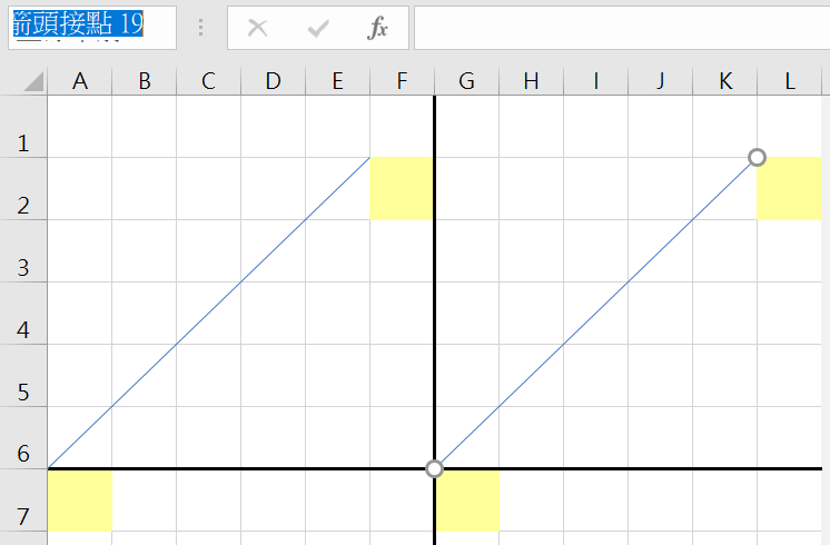Excel VBA取得儲存格的值及位置：回傳畫出數學向量 3