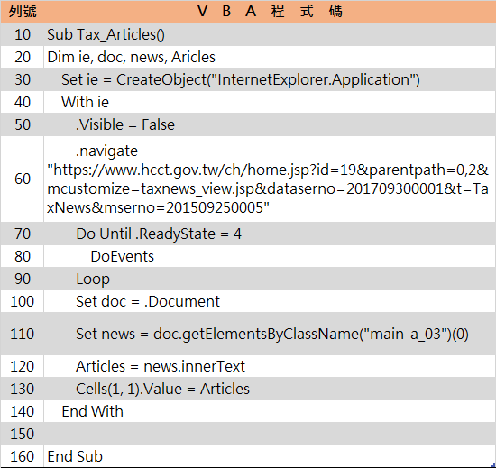 Excel VBA網路爬蟲，將資料複製到Word文件編輯後儲存 33