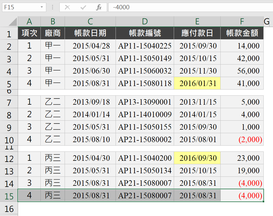 Excel儲存格操作：輸入文字、巢狀公式、選取範圍 13