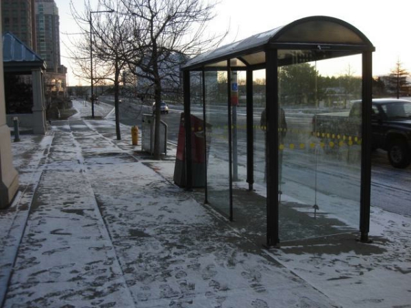 下雪公車亭