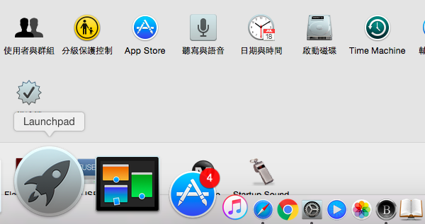 「Launchpad」乃macOS系統正宗的app管理工具