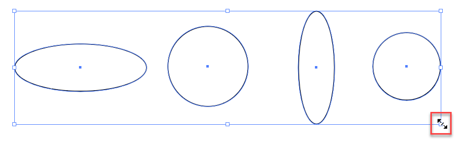 Illustrator選取工具：不同方式繪製橢圓，同時移動縮放 10